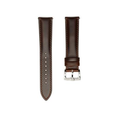 faixa de relógio de couro da liberação rápida do negócio 20mm da faixa de relógio de 16mm Brown