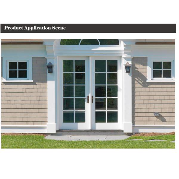 Flush Threshold Aluminum Swing Doors , Anodized Left Hand Inswing French Door
