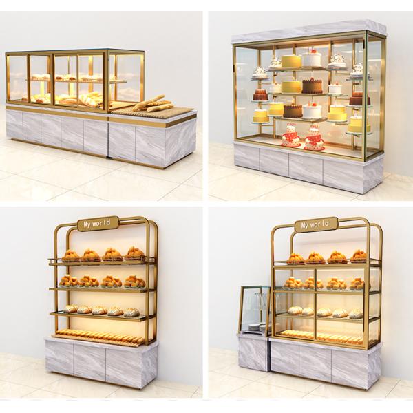 Полки дисплея хлеба краски шкафа дисплея магазина торта покрытия порошка чугунные
