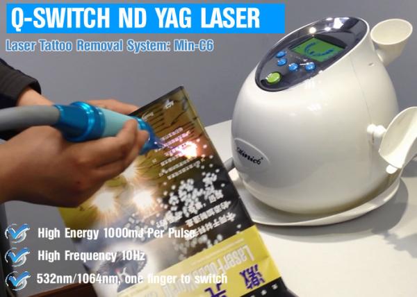 Water Air Cooling ND YAG Laser Treatment For Hair Removal / Pigmentation Removal