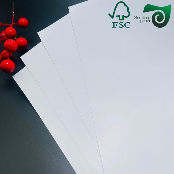 Double Sided Coated Roll White Glossy Couche Art Paper Board 120g  300g  FSC