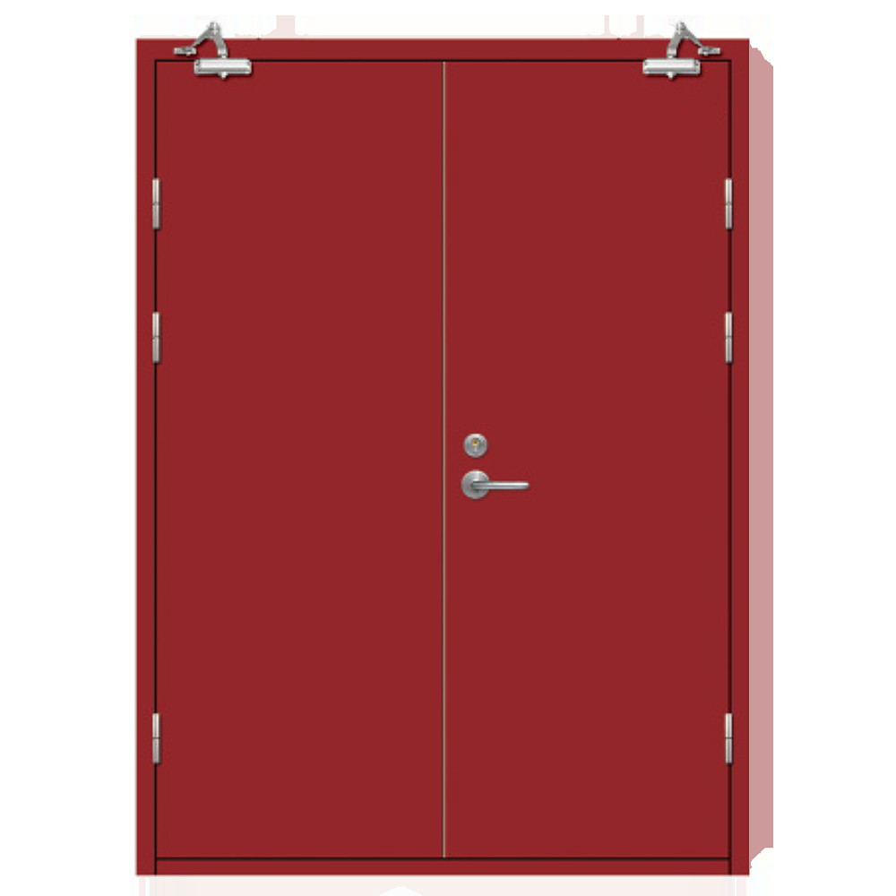 Modern Single Steel Security Entry Doors Fire Proof Rated Exit Door UL 90mins Sound Proof Fire Door Flush