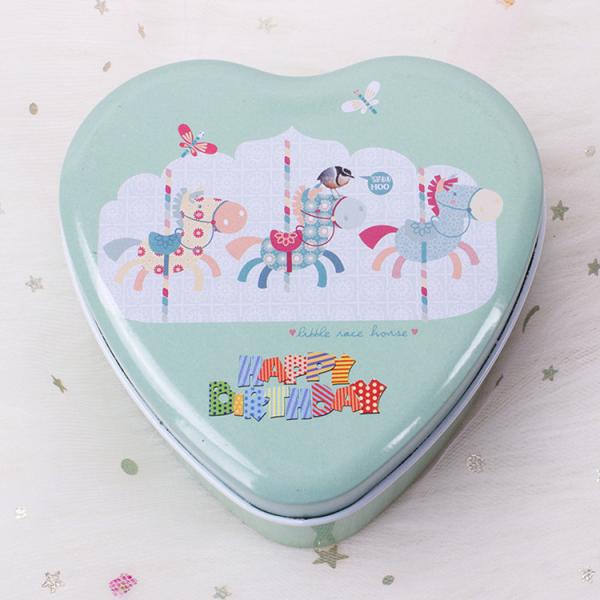 Candy Packaging Metal Tin Box Heart Shape For Valentine And Birthday