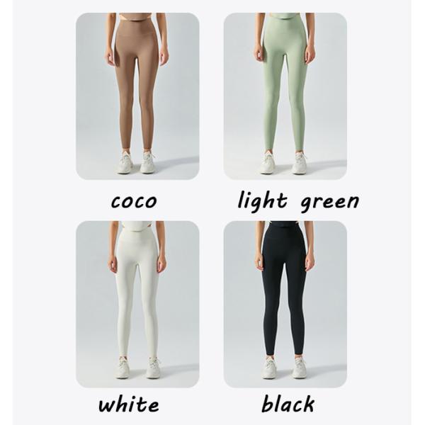 Sweat Wicking Pocket Yoga Pants Double Sided Matted Hip Lifting Running Leggings Sports Tight