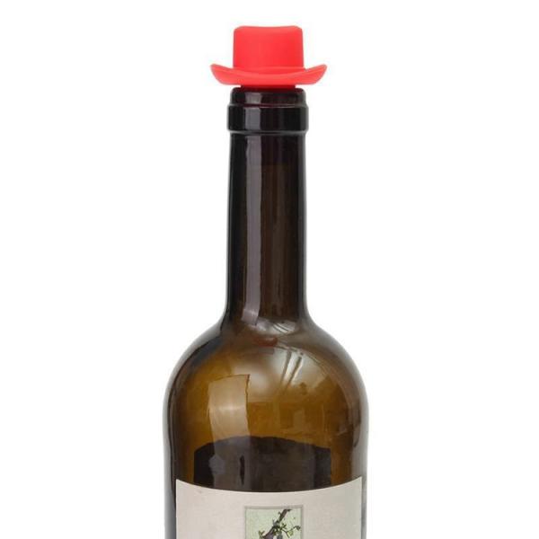 Multi-purpose Environmental FDA Silicone Beadable Wine Champagne Stopper Hat Cork Vacuum Bottle Cork Glass Bottle