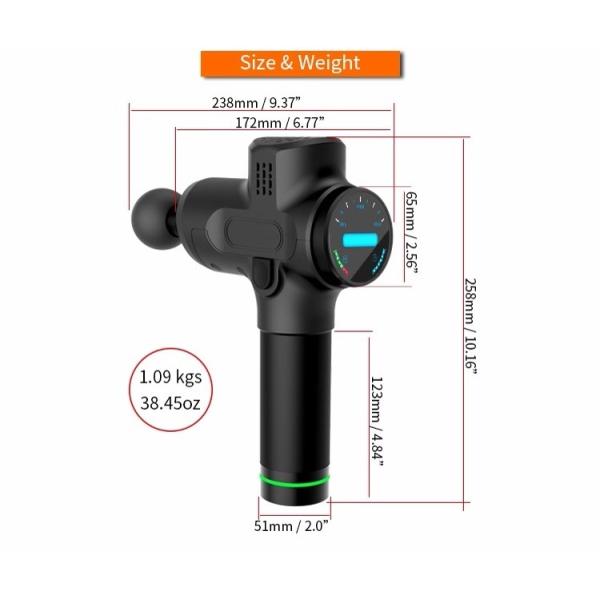 260 оружие массажа батареи лития 2400mah Massager мышцы скоростей Handheld Physion