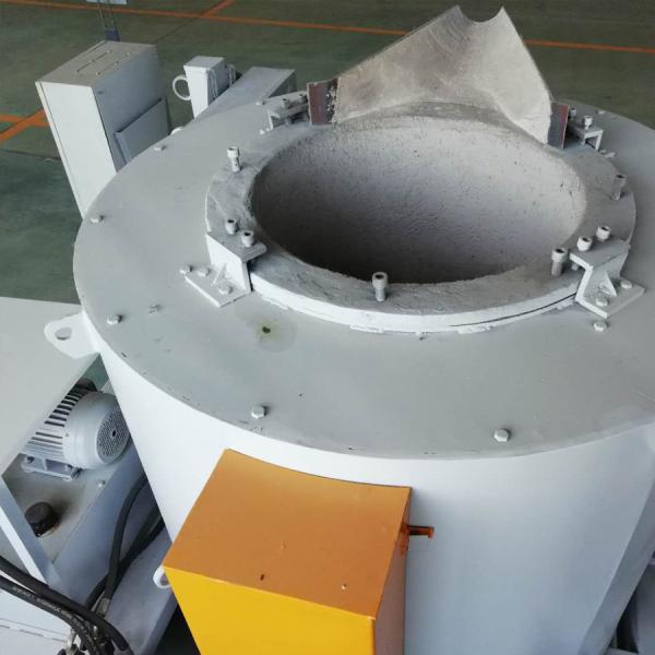 Electric Crucible Aluminum Melting Furnace Tilting Type For Aluminum Casting