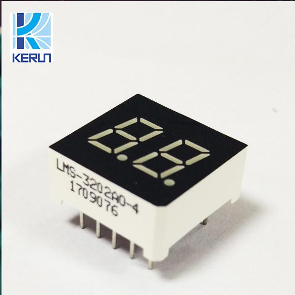 Multi Color Cathode 7 Segment LED Displays 2 Digit 0.3 Inch 10 Pins