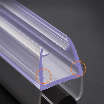 Fille de douche en PVC magnétique moderne OEM ODM Différentes formes Porte en verre coulissante en caoutchouc Fille météo pour salle de bain