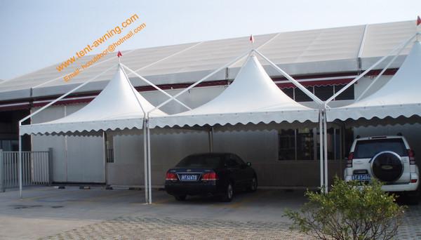 Outdoor UV Resistance Fireproof  Powder Coated Steel Gazebo Parking Tent