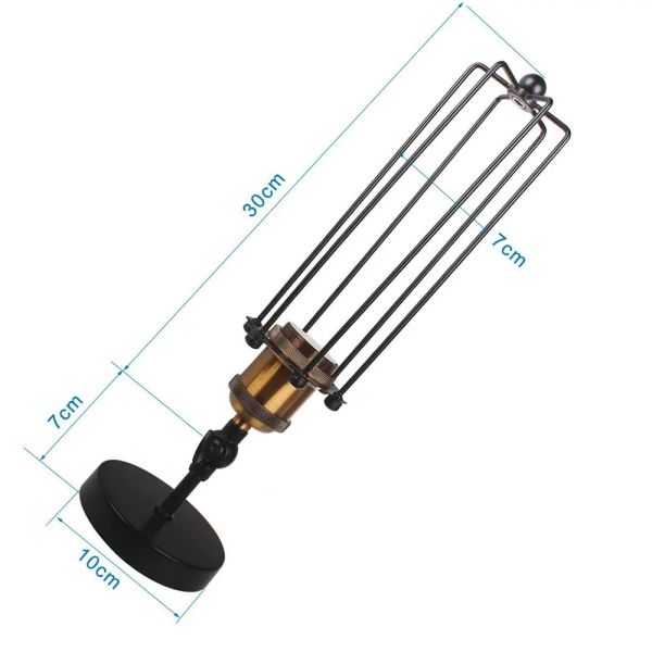 Corridor Staircase Restaurant Loft Bedroom Bedside Lamp Retro Industrial Iron Wall Light(WH-VR-144)
