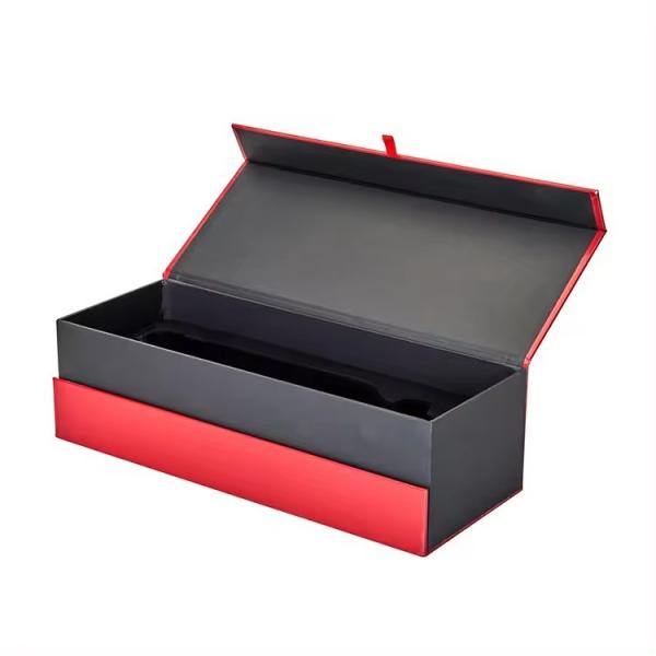 end Custom Luxury Magnetic Closure Folding Hard Cardboard Champagne Whisky Bottle Red Wine Packaging Box