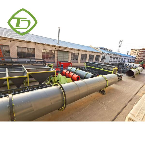 7.5KW Rotary Drum Cooler Fertilizer Cooling Machine 2-4 Tons/H