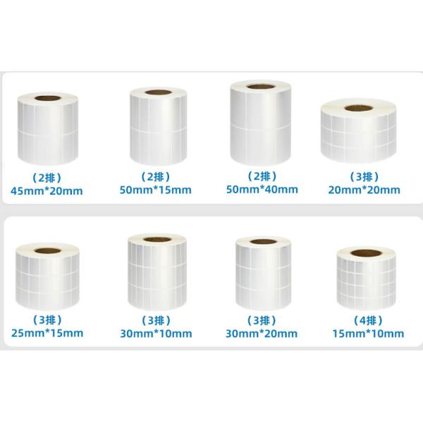 стикер полиэстера крена 500pcs ярлыка 100mm 70mm липкий штейновый серебряный