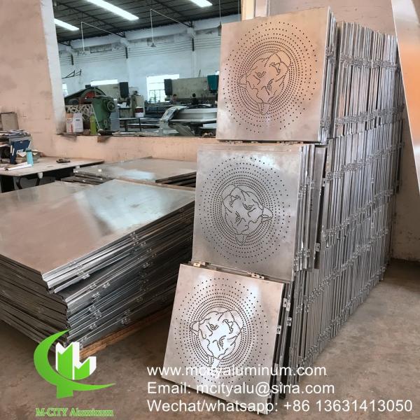 3D Hollow Powder Coated Perforated Aluminum Facade Panel with Customizable Patterns for Exterior Cladding