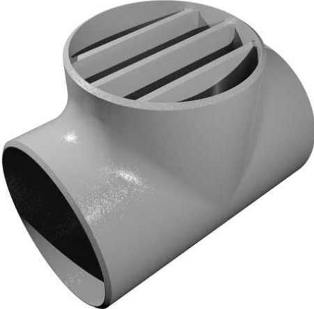 Тройник 310S нержавеющей стали DN200 X DN150 SCH 80 x SCH 40S/материал S31008/1,4845 запас Sch40 UNS уменьшая тройники