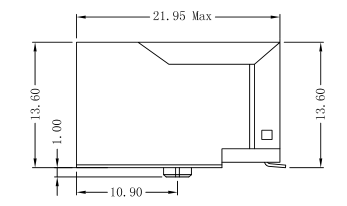 Разъемы Magnetics Маунта Rj45 поверхности JX0C-0005NL, Защелка-вниз 10/100Mbps