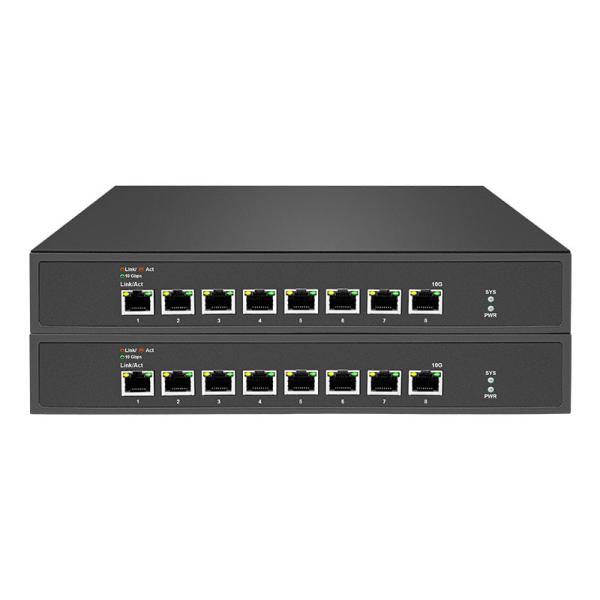 Rack Mount 8 10G RJ45 Switch Ethernet não gerenciado com 1 ventilador e 1 ano de garantia