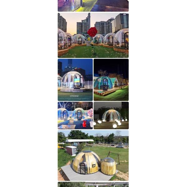 Scenic Private  Dining Bubble Tent Waterproof Hotel Bubble Tents