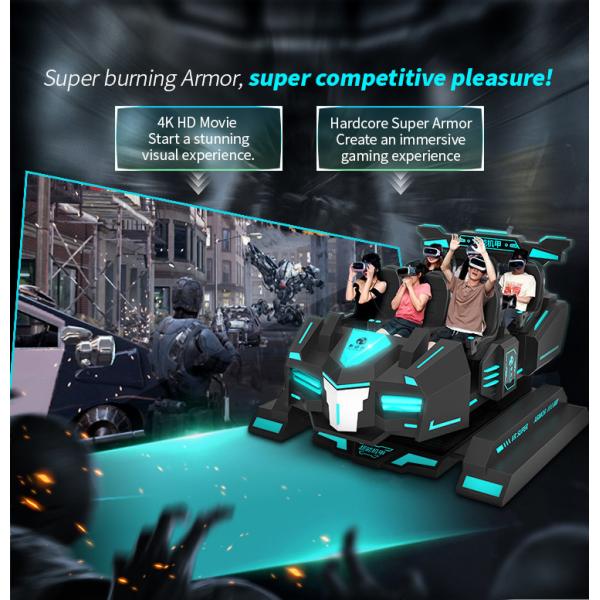 6-местный роликовый побережье симулятор виртуальной реальности 3d Vr Motion Chair для парка развлечений