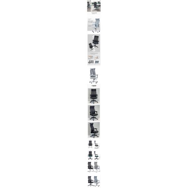 Luxury Executive Full Mesh Office Swivel Chair with Headrest For Home Office PC Chair (Рукоподъемный стул с подголовком для головы для офиса)