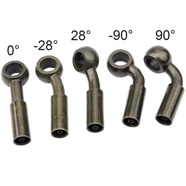 Conexões banjo da linha de freio de motocicleta de aço carbono Superfície banhada a zinco