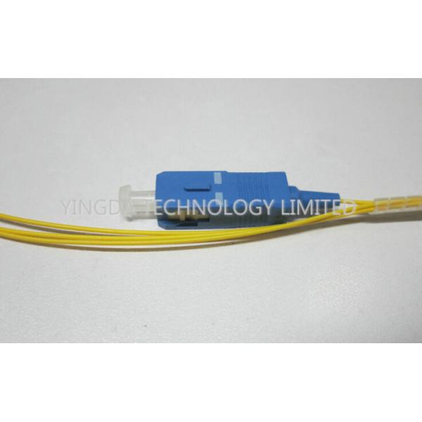Желтый цвет одиночного режима 9/125um 0.9mm 2M ПК отрезков провода SC симплексный, отрезок провода SC оптически