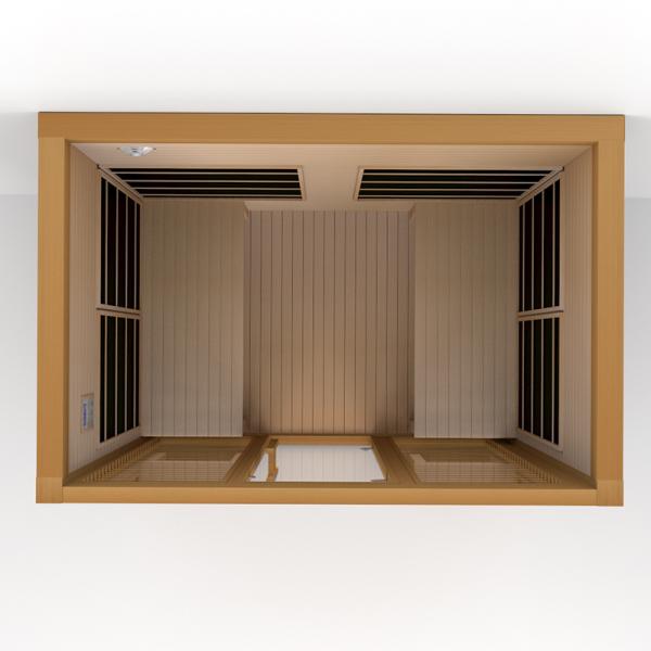 2700W Hemlock Wood 4 Person Far Infrared Sauna Weight Loss