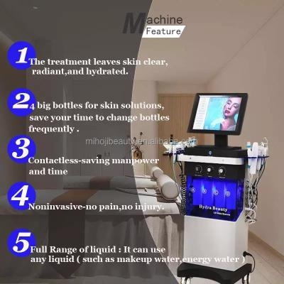 Máquina hidrafacial profissional vertical de limpeza profunda 14+3 Máquina hidratante facial