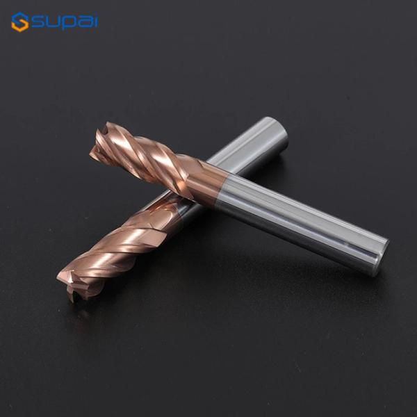 HRC55 Carbide End Mill 6 8 10 12mm 4Flutes Milling Cutter Alloy Coating Tungsténio Ferro Ferramenta de corte CNC Machining