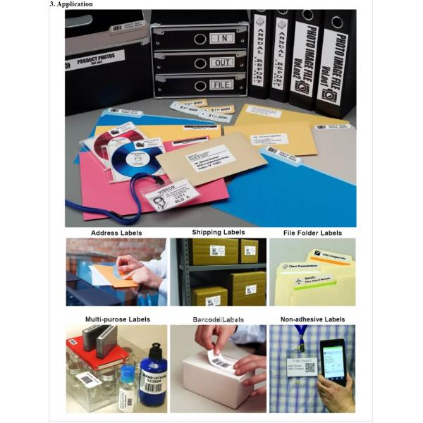 11201 Custom Adhesive Labels Waterproof Brother DK1201 Labels