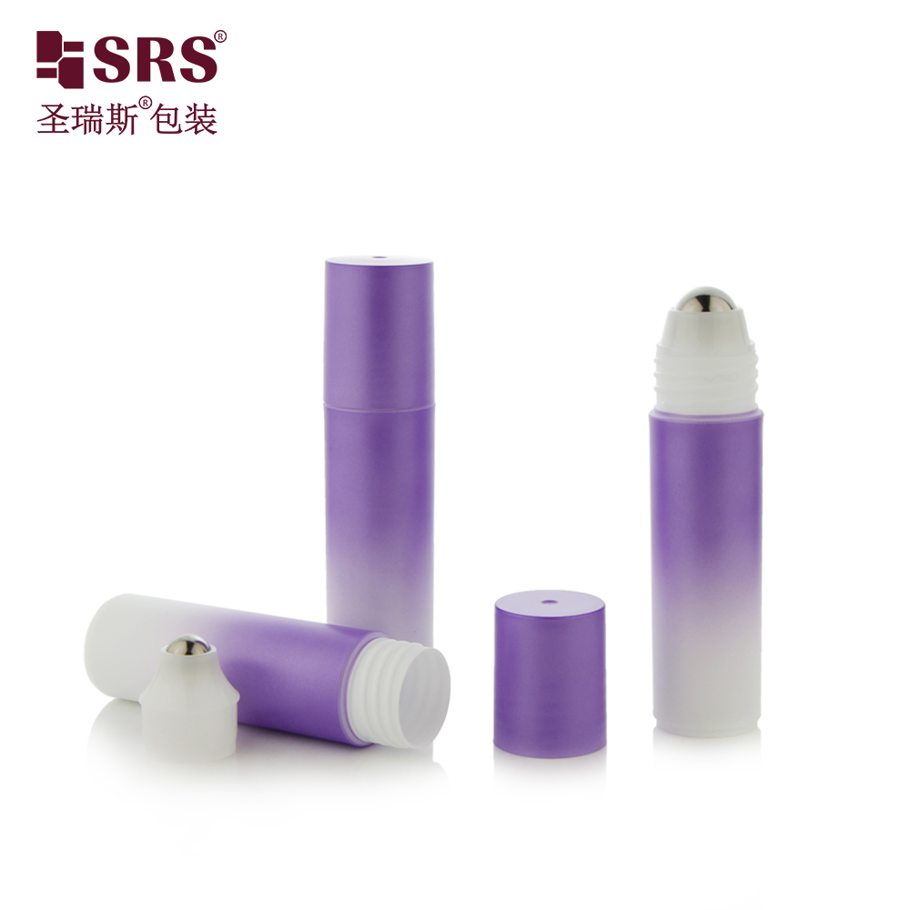 Custom Printed 18ml Round Plastic Roll‑on Bottle For Body Oil,Perfume,Deodorant