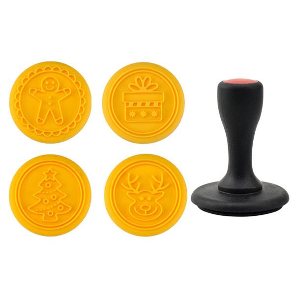 Силиконовые рождественские печенье резаки марки, 3D рождественские печенье формы, милый рождественский поднятый дизайн печенье пекарня