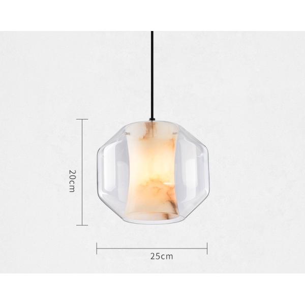 Люстра ухода за больным спальни светлой Адвокатуры нордического творческого мрамора лестницы столба современного привесная