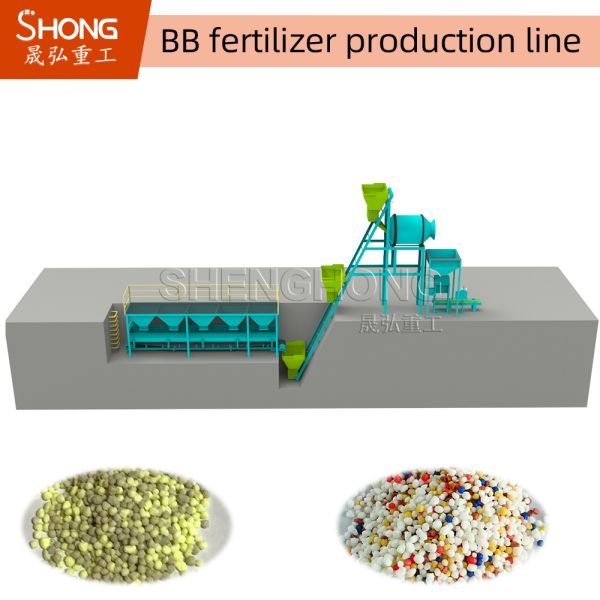 Customized BB Fertilizer Mixer with 380 Voltage and 1 Year Warranty for Fertilizer Production Line