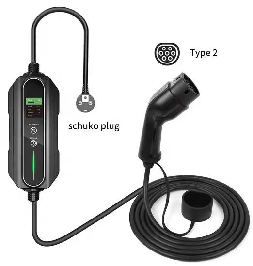 Type 2 Portable EV Charger 220V With 30A Output & Fast Charging