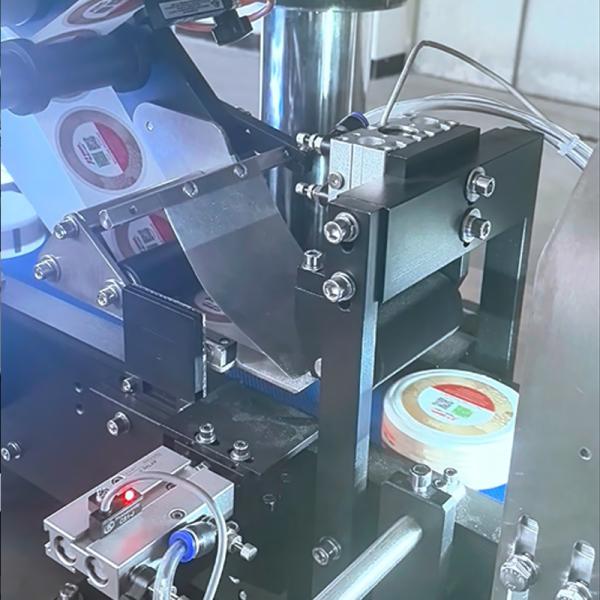 Snus Can Side Label Round Can Labeling Machine Automatic Satin Wash Care Label Printing Machine