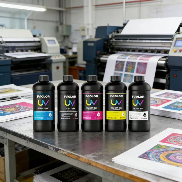 Factory Direct Price UV DTF Ink 1000ml Bottle High Quality for XP600 I3200 Printhead UV Printer Ink LED Curing