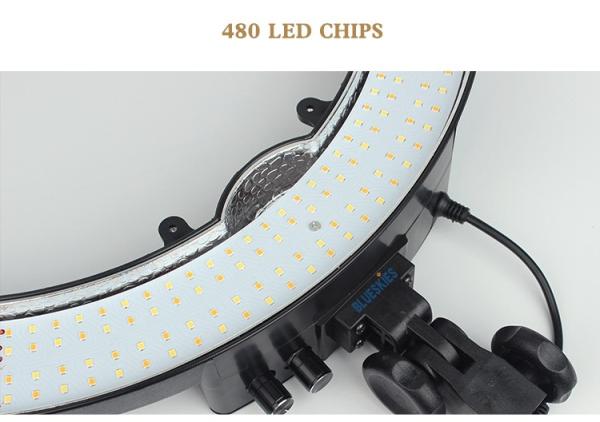 18 inches 3200-5600K Dimmable LED Ring Light Kit for Portrait Makeup Video Shooting