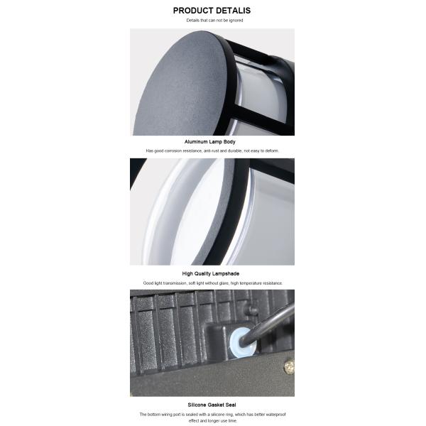 IP65 Waterproof 12W Modern LED Outdoor Wall Light for Light Control in Sleek Design
