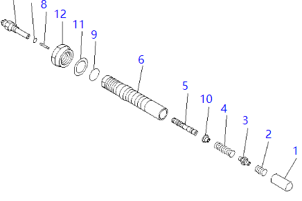 708-1W-04691 PC200-6 PC Valve For Komatsu Excavator Relief Valve Control valve