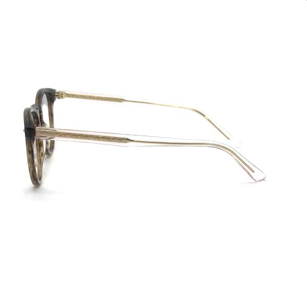 AD015 Round Acetate Optical Frame with Customized Features for Fashion Forward Looks