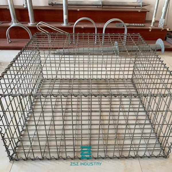 Gabion Box Rectangle Welded Wire Mesh Rolls Galvanized Mesh Roll ISO9001
