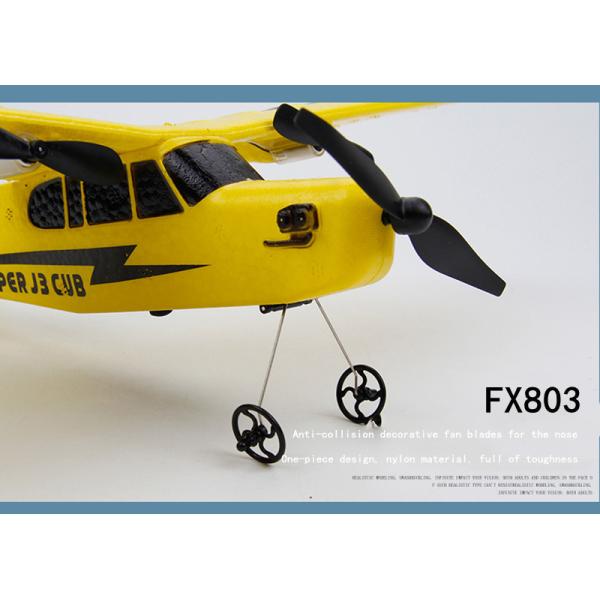 Fx803 Piper Cub J-3 RC Самолет Модель технологии 2.4 ГГц Удалённое управление Самолет Глайдер для наружного видеосъемки Разрешение N/A