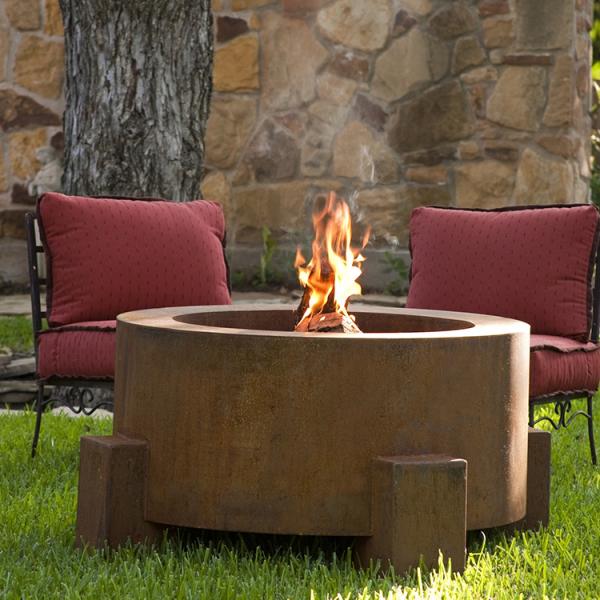 91cm outdoor Corten Steel Fire Table 2.9ft Custom Wood Burning Fire Pit