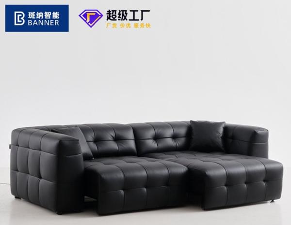 BN Italian Minimalist Retractable Smart Sofa Living Room Functional Chair Sofa Electric Adjustable Recliner Sofa Bed