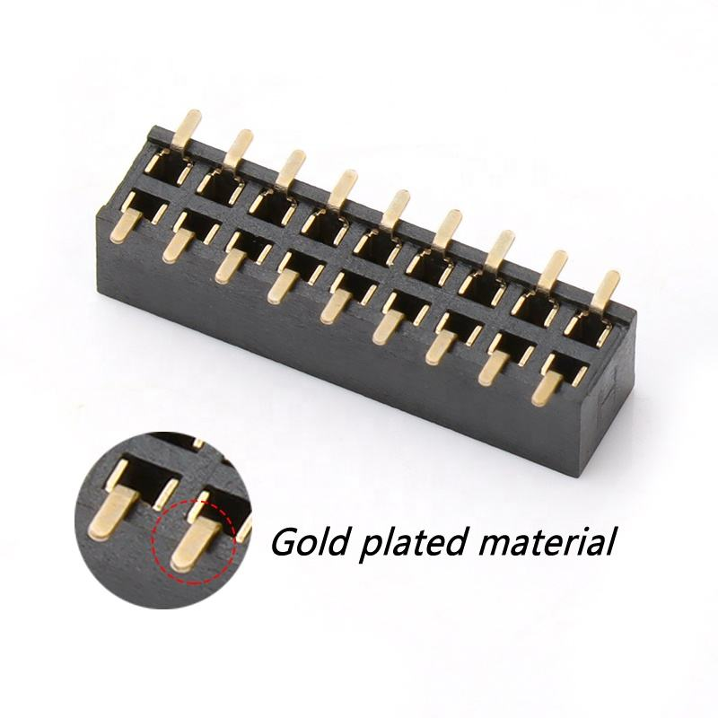 2.0mm Pitch SMT 2*9Pin Double Rows Female Header Connector