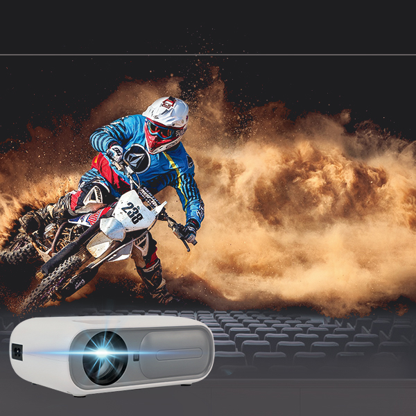 Репроектор домашнего фильма 5800 люменов с построенный в дикторе 1*3W