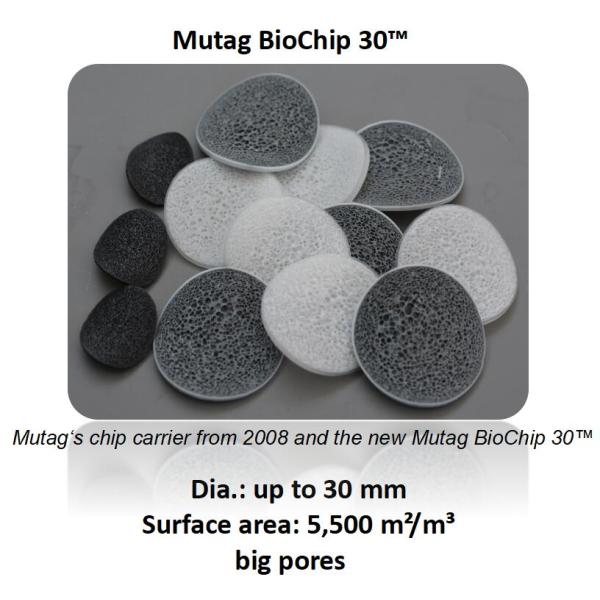 Наноструктура Мутаг Биочип Продвинутое решение для обработки биофильмового реактора мобильной кровати