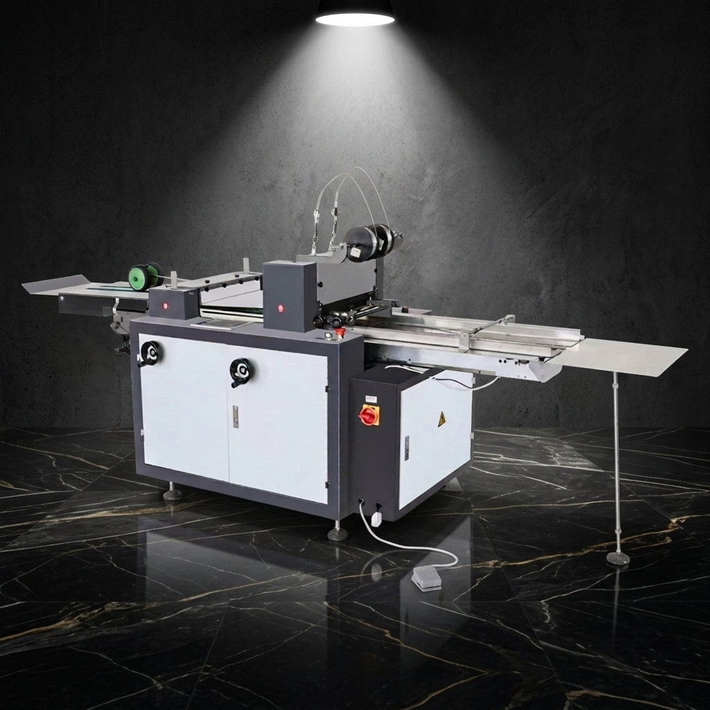 HX350 Auto Stitcher Folder Two Heads Flat Wire 2500-3000 Books Per Minute